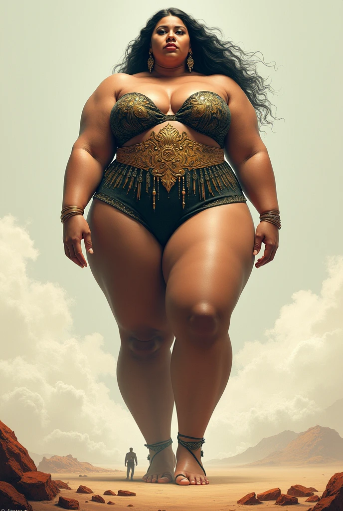 Woman with big body