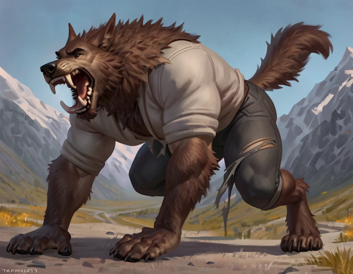 (by darkgem:1.4), masterpiece, best details, real life, depth of field, detailed background, (bright lighting:1.4), nude, solo, (anthro), genitals, with bushy pubic hair and armpit hair, enjoyment, attitude, clear details, powerful, pleasure, self-pleasure, perfect hands, covered in fur, fangs, tongue, paws, claws, tail, detailed nipples, ((anthro female werewolf ):1.4, sexy girl woman, monster girl, femme, hairy pussy, exposed vagina, (breasts:1.2)), (musky, body odour:1.6), (tattoos, piercings), genital close up, (tribal, war paint, body paint, jewellery, wild, feral)
