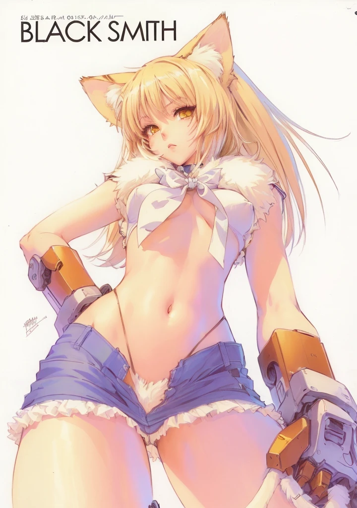 anime character of a woman with cat ears and short skirt, por Shirow Masamune, totally robotic!! cat girl, anime cat girl, mini girly furry cute style, cute anime cat girl, Masamune Shirow Home Stay, by masamune shirow, cat girl, furry art!!!, attractive cat girl, SFW version, cat girl