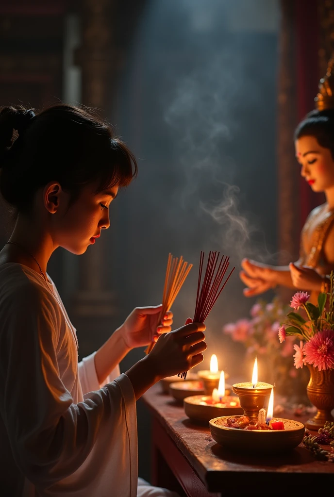 Once upon a time, there was a young man who, during an expedition, found a magic lamp. As he wiped the lamp, a magical angel appeared to him and told him that he could make three wishes.