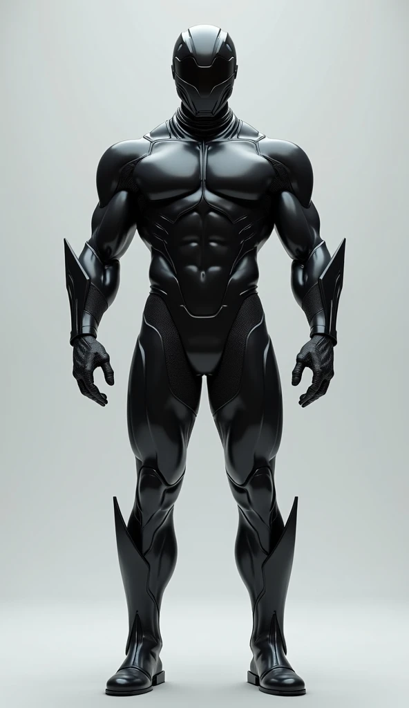 ((Best Quality, 8K, ultra-detailed, Masterpiece: 1.3)), 1boy, full body image, shiny skin, sharp, Perfect Body Beauty, realistic shaded perfect body, muscular male, huge and voluminous shoulders, shapely neck Big Breasts, chiseled abs, huge muscles, bodybuilder body, 300 lbs, (((back))) Broad back, shapely trapezius, toned deltoids, voluminous lats, (closed helmet, plain helmet, helmet with mask, expressionless male mask,:1.1), legs not too far apart, ("bodysuit, big bulge muscles ":1.2), ("leggins, armor":1.1), ("glove, armor":1.1 ), ("jet black armor":1.1), (techwear) (dynamic pose:1.1), thigh , battle field , (bulge focus:1.2), 3d, cartoon