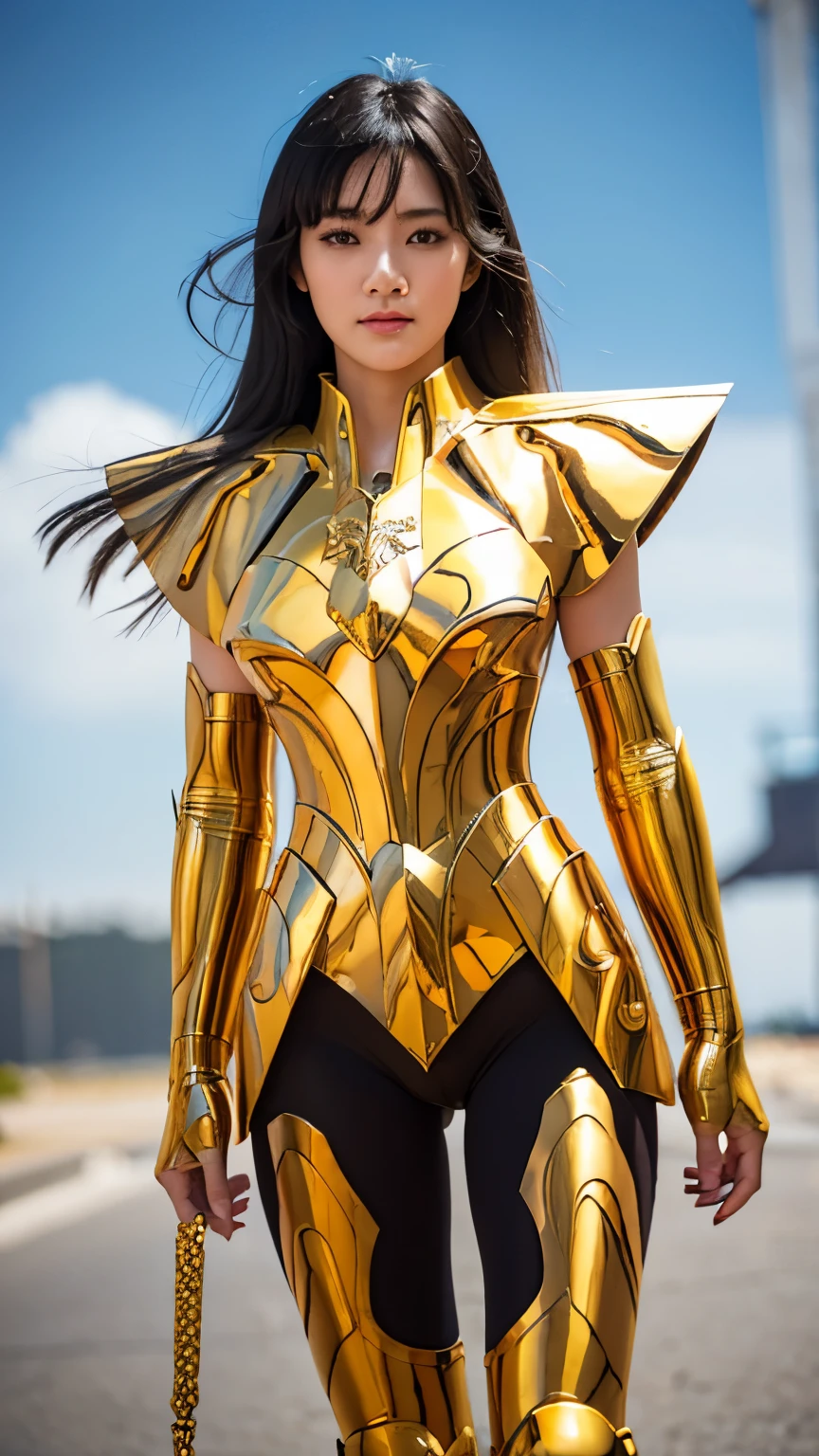 (((1 asian woman, jav idol, yui azusa)))  a hyper realistic ultra detailed photograph of a pretty photorealistic Camus at agreek ruins background, tattered Libra gold half shiny metal armor, long black hair, blue eyes, large breasts, sagging breasts, dynamic pose, detailed symmetric beautiful hazel eyes, full body, detailed gorgeous face, 30 megapixels, 4k, Canon EOS 5D Mark IV DSLR Camera, 85mm lens, sharp focus, intricately detailed, long exposure time, f/8, ISO 100, shutter speed 1/125, diffuse back lighting, fotografía premiada, facing camera, looking at the camera, monovisions, perfect contrast, high sharpness, facial symmetry, depth of field, fotografía ultra detallada, ray tracing, global illumination, TanvirTamim, seeds, ultra high definition, 8K, Unreal Engine 5, ultra sharp focus, fotografía premiada, Trends in Artstation, realista 8K, yellow okos, big breasts, exchange cloth for human skin, big ass, You show your legs, exchange pants for human skin