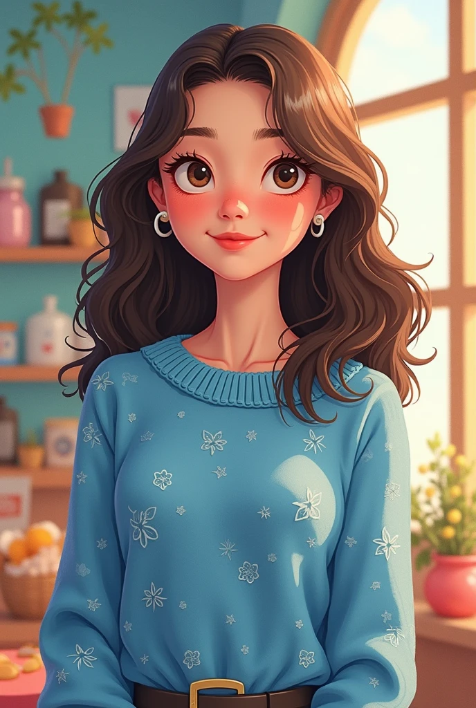 (pencil sketch, shaded, detailed, graphite, hand-drawn:1.2) upper body <lora:sd15_OliviaChristie_v1:.9> OliviaChristie, focus on smiling face, wearing a sweater dress , her iris color hair is styled as Curly Updo,