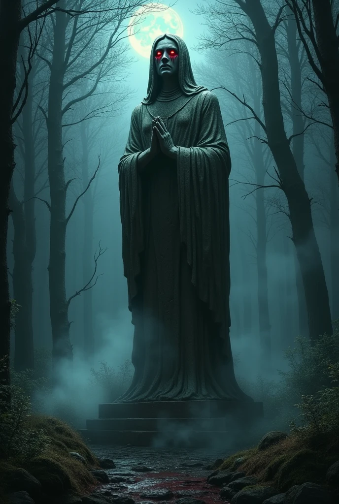 To prompt the generation of a Gothic statue with a creepy mood, keywords such as "Gothic," "creepy," "brooding," "sinister," "haunting," "macabre," and "eerie" can be utilized. By refining and playing around with the prompt, you can achieve an unsettling and ominous depiction of the statue.