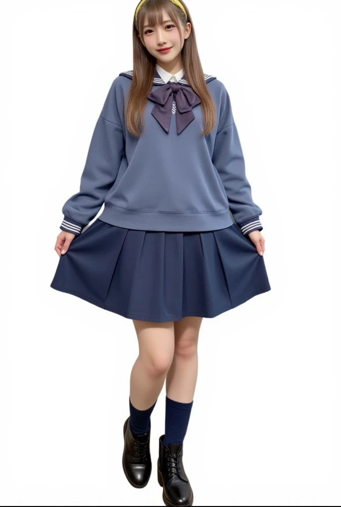 (photorealistic:1.4), (fullbody shot), best quality, masterpiece, raw 32k photo, (extremely detailed japanese beautiful girl), (extremely detailed eyes:1.2),(), (cute face:1.2), ultra-detailed, ultra high res, amazing, BREAK,standing,
(school uniform:1.5),detailed school girl, (disneyland:1.4), beautiful detailed girl, bangs, cute face, miniskirt,(baggysocks)