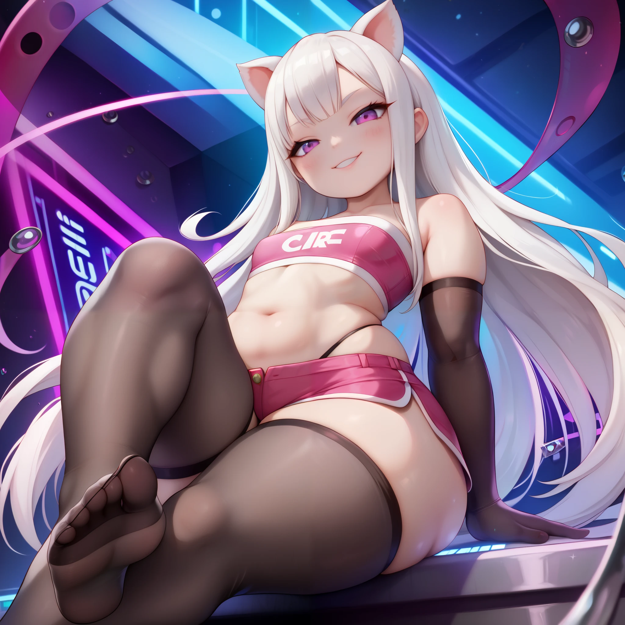 Lola Bunny,sexy feet,illustration,detailed texture,[soft lighting],best quality,ultra-detailed,realistic,professional,vivid colors,bokeh,portraits,playful expressions,athletic body,hairy texture on legs,slim waist,curvy figure,cute face,hourglass shape,dazzling smile,sporty outfit,trimmed toenails,beautiful long legs,rabbit ears,confident posture,eye-catching poses,pink nose,paws with soft fur,heroic stance,elegant dance moves,expressive eyes,stylish sneakers,aesthetic background,playful atmosphere,lively mood,colorful palette.