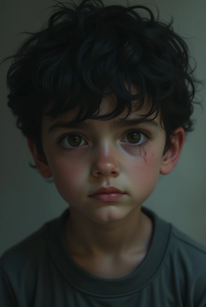 Boy silent cry