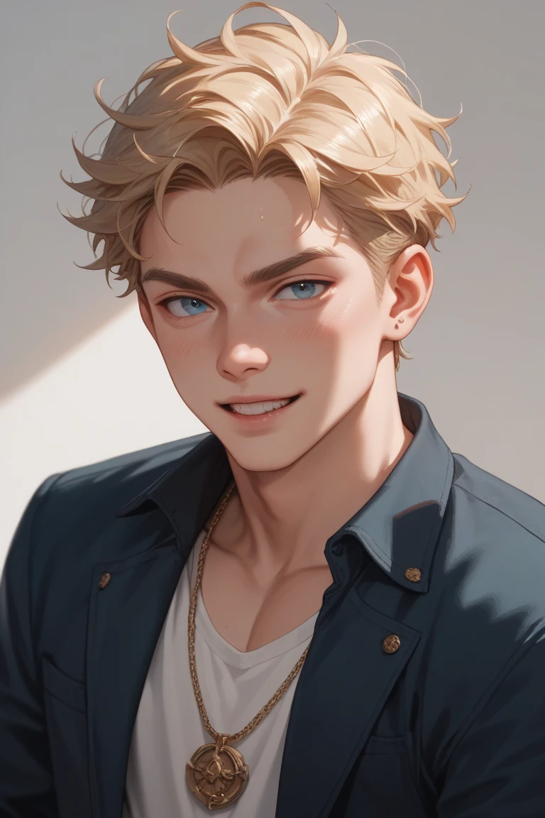 Dark-haired man, sharp impression, youth, long longevity