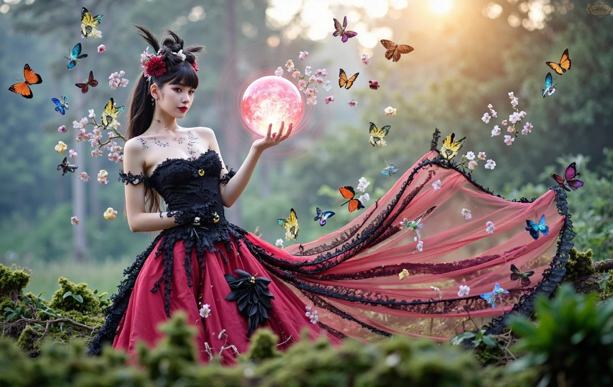 wrenchrosettebloom, Beautiful dance dynamics, Long legs , pool, 在pool里玩水, Water play, Water flooded the knees,play, ((Flowing long hair))Official Art , Unity8k Wallpaper , Extremely detailed , Visible cleavage, Pretty and beautiful , Sexy long legs, masterpiece , best quality ,Practical, Very detailed illustrations ,Extremely detailed , Intricate details , Extremely complex and detailed , Very detailed 8KCG wallpaper , Caustics .reflection , Ray Tracing , Devil Theme ,nebula ,Dark aura, Network Effects , (1 Girl)Solitary , 小蓝Butterfly , Dozens of monarch butterflies around , (Blue plasma flame , (insect , Butterfly)) 圣光Butterfly天使 , Butterfly翅膀 , Pastel tones in Rococo style ,Light white and light dark red , Incredibly beautiful , Cherry blossoms , Surrealism ,painting , Ethereal , Mixing reality and fantasy elements ,Ray Tracing , Complex patterns , Delicate lines , Perfect your hands, Starry Sky , rich and colorful , Star