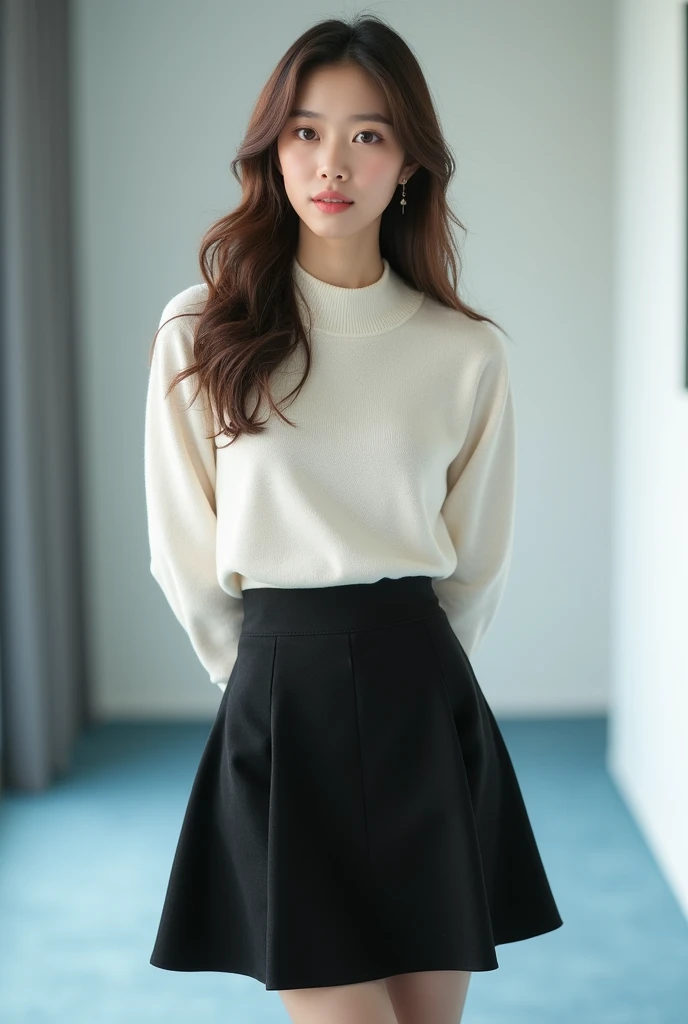 NSFW,(black pantyhose, mary janes: 1.3),(8k, best quality, master:1.2), (realistic, photo-realistic:1.37), super detailed, 1 girl, looking at the audience, cute, beautiful detailed sky, Detailed café, sitting at the table for afternoon tea, full body, (smile:1.15), shut up, mid-chest, burst shirt buttons, beautiful delicate eyes, (collared shirt: 1.1), daytime, sunlight, white lace, ( Long hair: 1.4), shoulder-length hair, silver hair, uniform, white skin, movie lights, street lights, (sexiest actress: 1.4), full body photos, (coffee table:1), (handbag: 1), ulzzang-6500-v1.1:0.3, karinak-4501-6300:1.2, long legs, high heels,