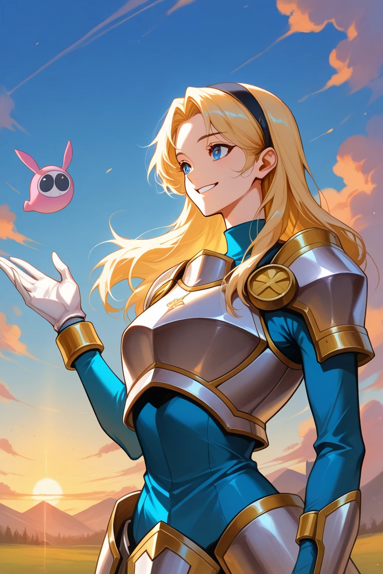 score_9,score_8_up,score_7_up,score_6_up,Archerxl,blond hair,bangs,twin drill hair,pointy ears,blue eyes,smiling,
standing,cleavage,upper body,
detached sleeves,bare shoulders,strapless dress,zipper,boots,belt,skirt,
space,stars,<lora:Archer-DXL10:1>,