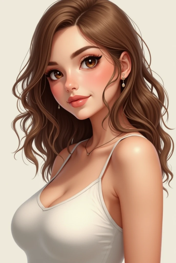 estilo de desenho animado:1.2), fundo branco mulher Imagem de desenho animado de uma mulher , roupas sensuais , garota super valente destemida , cartoon style illustration, estilo de arte dos desenhos animados, estilo de arte dos desenhos animados, digital illustration style, design de personagens altamente detalhado, arte digital detalhada fofa, City fan art, design de personagem retrato, beautiful digital illustration, retrato de alta qualidade, arte em quadrinhos, retrato do design do personagem, white background Busty without clothes and medium breasts female character cast of friends with 80's clothes and 80's hairstyle Cartoon style