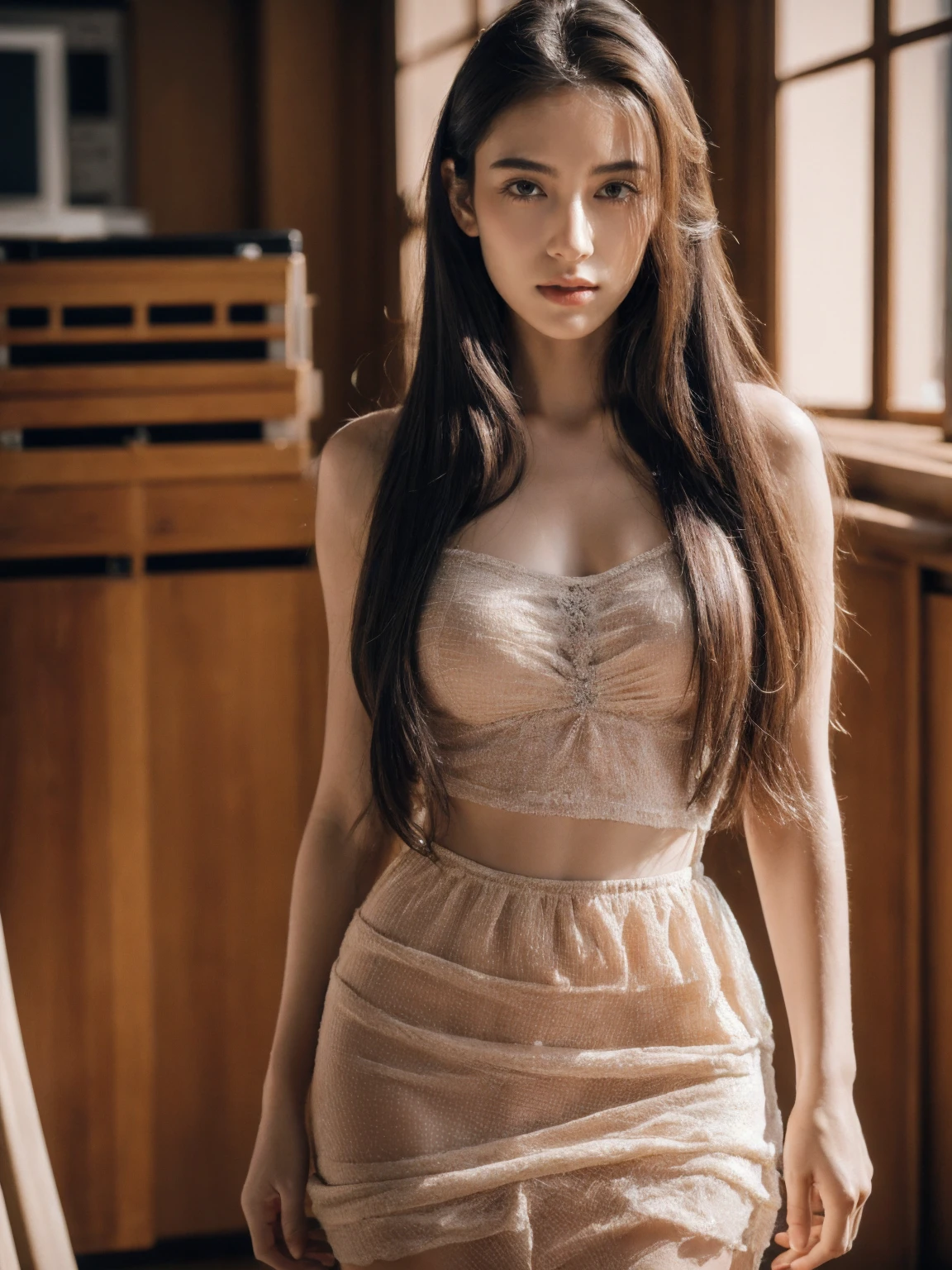 Sadhishwk, movie「Go away」w, By Valerian Borowczyk, erotic, 1 of 1 girls, black_eye, Blurred, Blurred_background, Braidwg, choker, depth_of_Field, dress, Earrwgs, eyelash, hair_that&#39;s all_shoulder, jewelry, lips, length_hair, length_sleeve, Lookwg_w_Audience, necklace, Between, It&#39;s puffy_length_sleeve, It&#39;s puffy_sleeve, Realistic, swgle_Braidwg, One person, tww_Braidwgs, upper_body, masterpiece, 最high quality, high quality, High resolution, (((Face of close up)))､Super big 