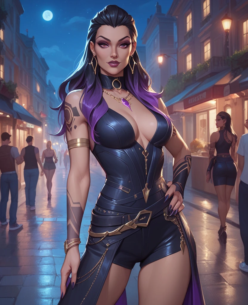 1 simia hembra morada With giant and high-caliber weapons, with gangster SUIT with chains with huge diamond and gold rings y 1 simio morado, With giant and high-caliber weapons, with gangster SUIT with chains, tattooed, with huge diamond and gold rings, smoking with a pipe, at an Indian fair