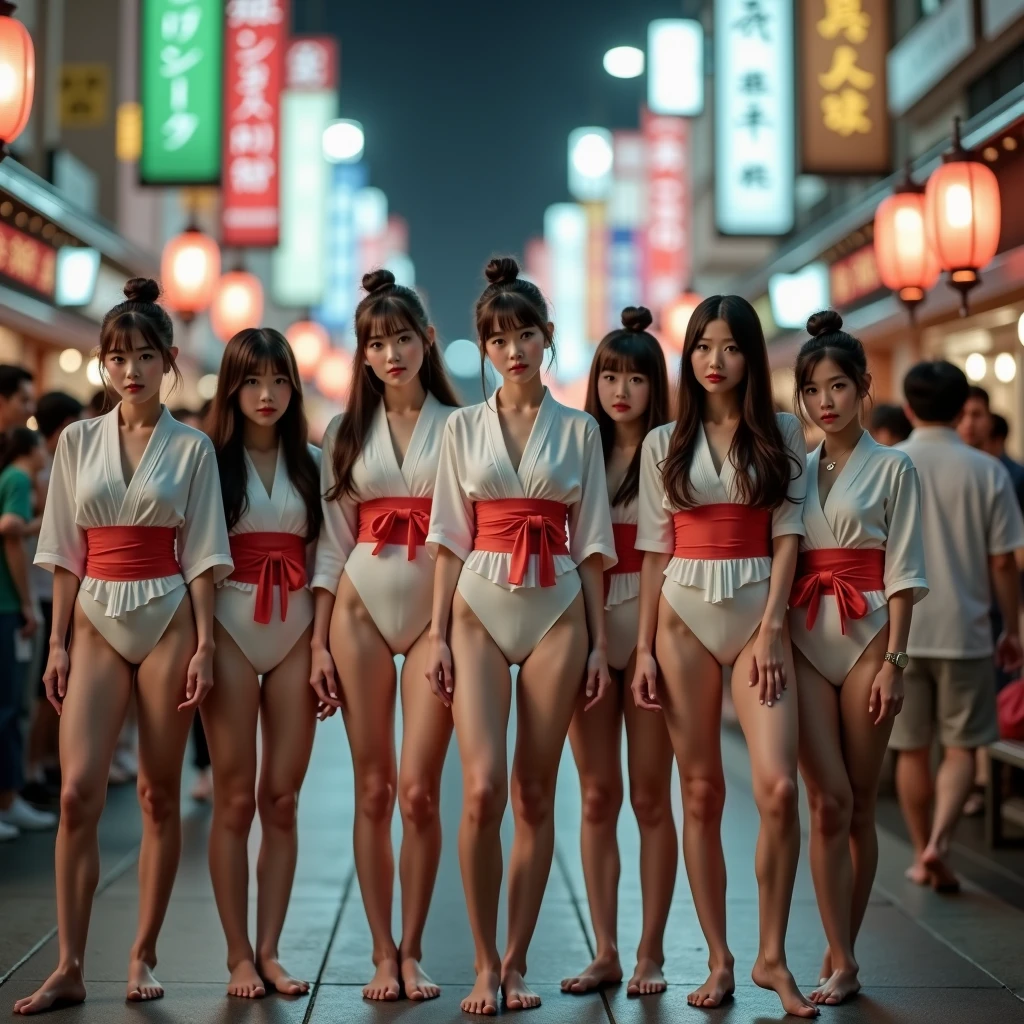 bustling street、naked、naked、Pussy、Mother and two daughters、outside、hot summer、Naughty、See-through、Sex Addiction、obscene、Sexy、smile、firework、Crouch down