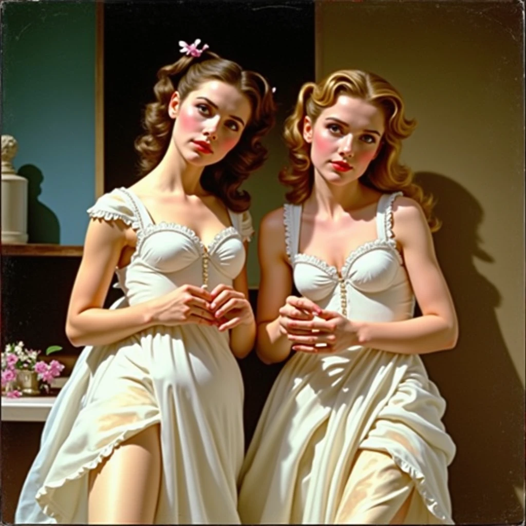american pinup, gil elvgren style, Maison moderne Intérieur,1 fille seule, jeune lolita prepubère, Robe pull côtelée ,frange, Sourire amical , literie en velours rouge, Delicate Illustration, Very Detailed, très petits seins pointus, aréoles pointues dures et foncées, allongée, Jambe écartée, lever les bras, Spectacle d'aisselles,Chambre à coucher , agée 15ans, upskirt, camel toe, seins nus, caresse lesbienne, open mouth orgasm, climax moan , squirt