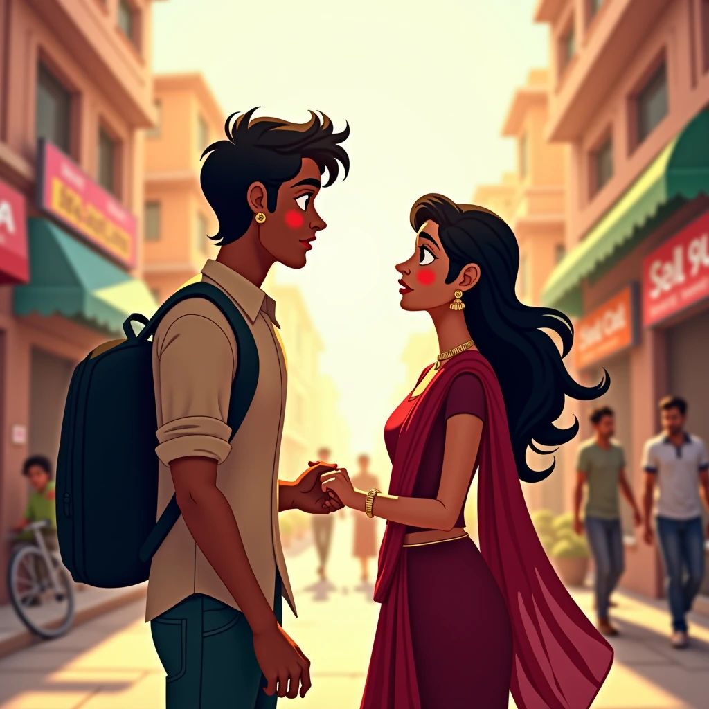 राधा और राम की मुलाकात पहली बार कॉलेज में हुई। राधा की मासूमियत और राम की हंसमुखता ने दोनों को आकर्षित किया। धीरे-धीरे, वे दोस्त बन गए और हर दिन साथ बिताने लगे।