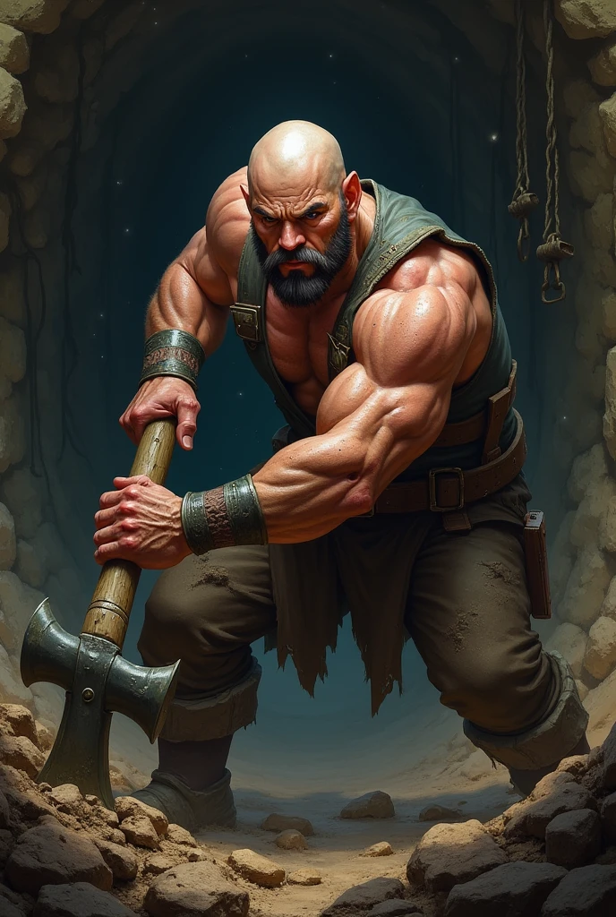 Entorno is 25 years bald with long beard, strong, athletic --auto --s2
