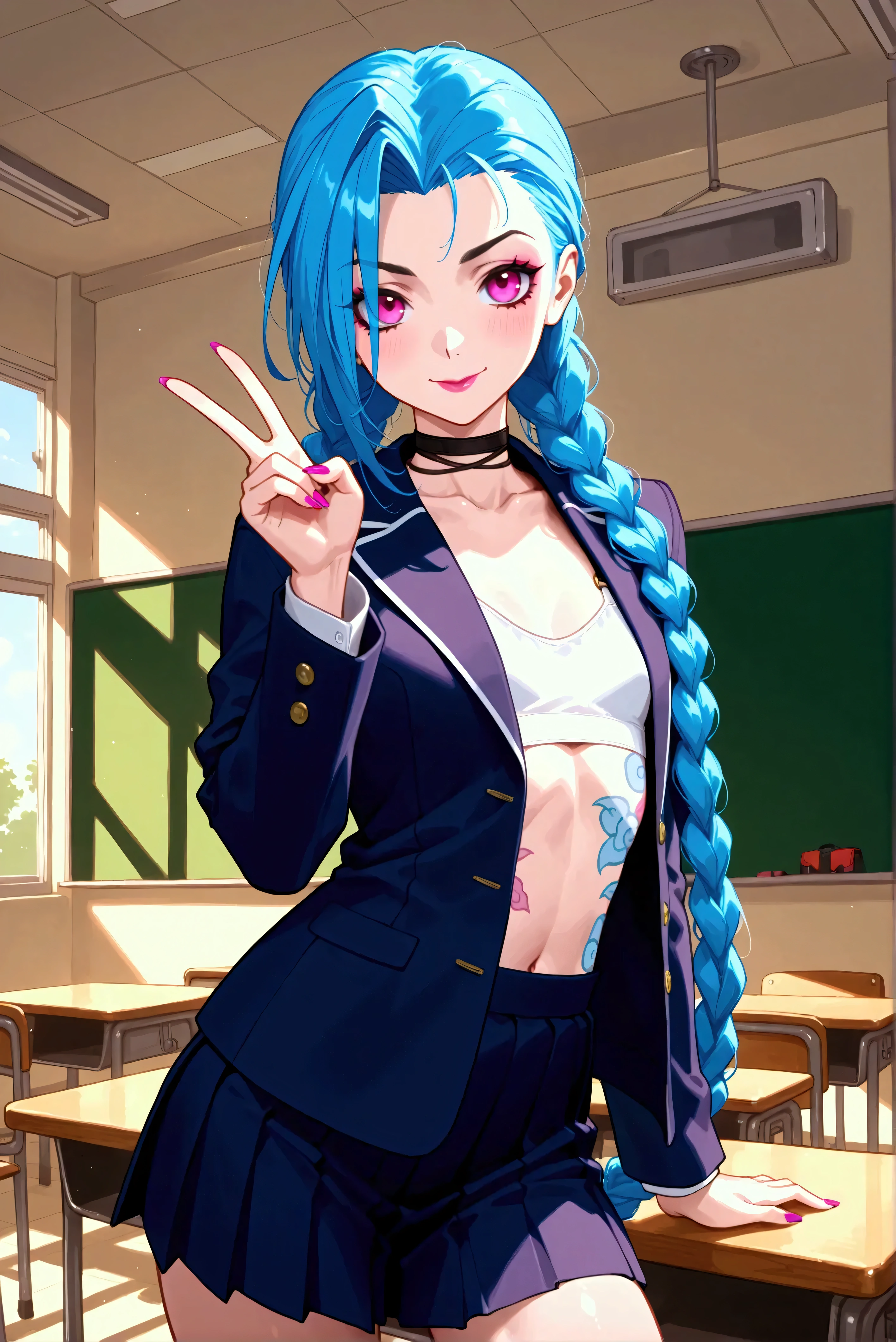 Jinx, school, pose sexy, piscine,