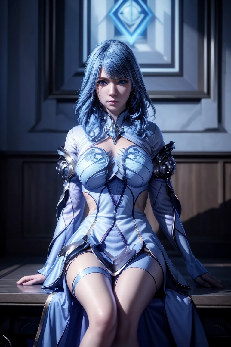 (best quality, masterpiece: 1.3), 1 girl, FOG, alley, looking at the audience, blue hair,, perfect hands, Beautifully, night,pretty Woman:1.4,Super detailed face、Eye for details、double eyelids、Highly detailed and professional lighting smile(Realism:1.4)whole body, dynamic background,( Dynamic Pose 0.8)(dynamic angle:1.4),