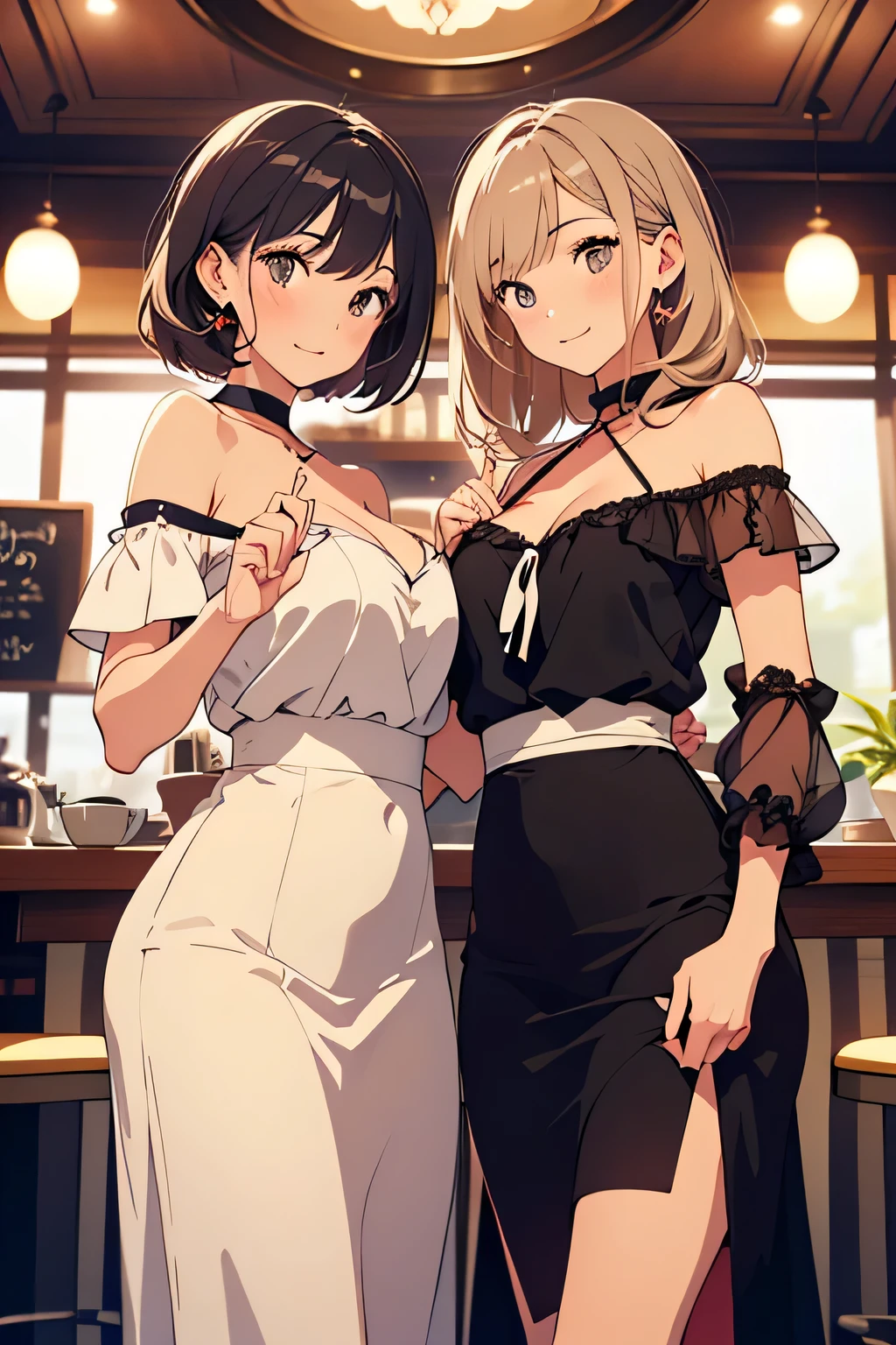 NSFW, Soft cream, cute, Pitiful, Girl, short hair, Beach House, Completely naked, Spread your legs, counter, Fast food clerk, Fast Food Worker, Misaka Mikoto, 1girl, black choker, uhd, retina, masterpiece, ccurate, anatomically correct, textured skin, super detail, high details, high quality, best quality, highres, 4K