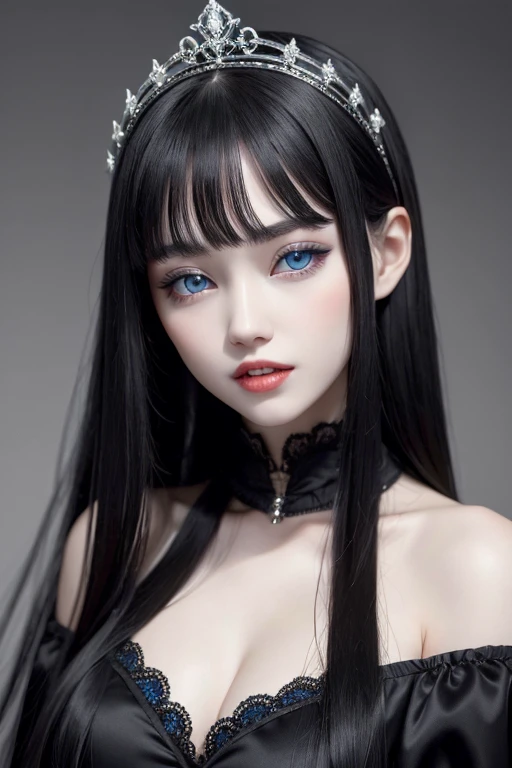 white mannequin doll(my face color is pure white　my eye color is black　i&#39;I&#39;m pure white　i have dark hair　i have straight hair with bangs　i have a long face)　deep kiss on computer