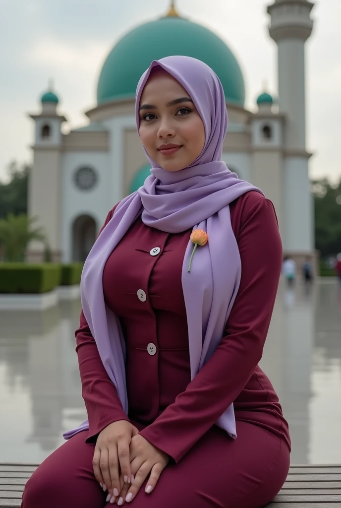 Hijab big breast realistic
