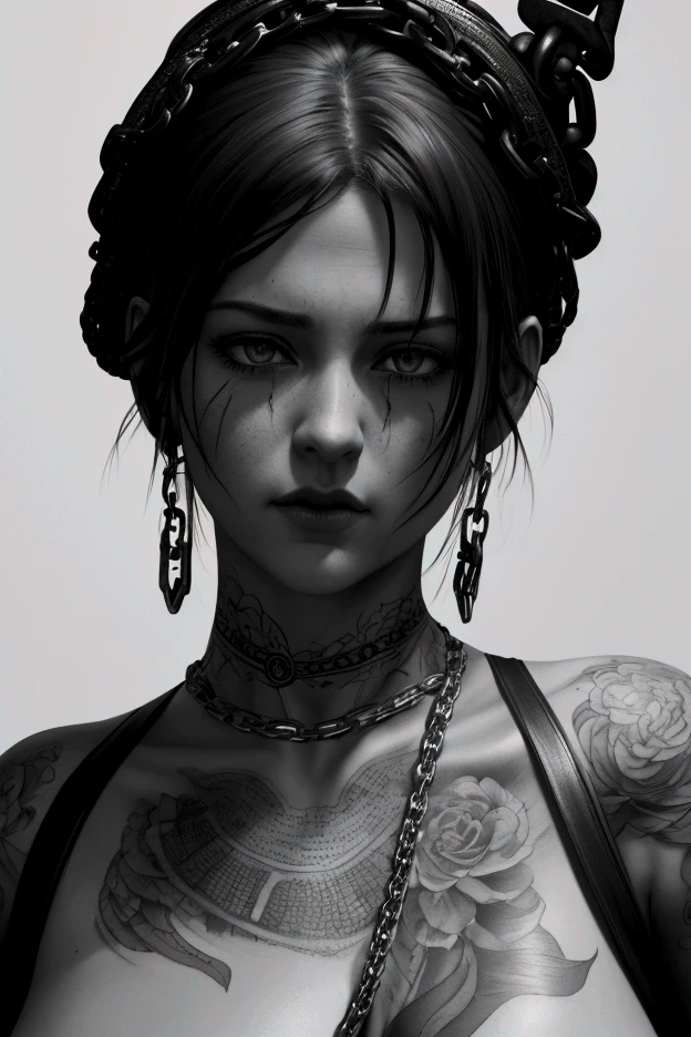 model shooting style, Raw photo of supermodel SKS walking the ramp of a Milan fashion show in a sparkly outfit, Tattoo, 8k, intricate details, detailed face and eyes,(rendered eyes) 