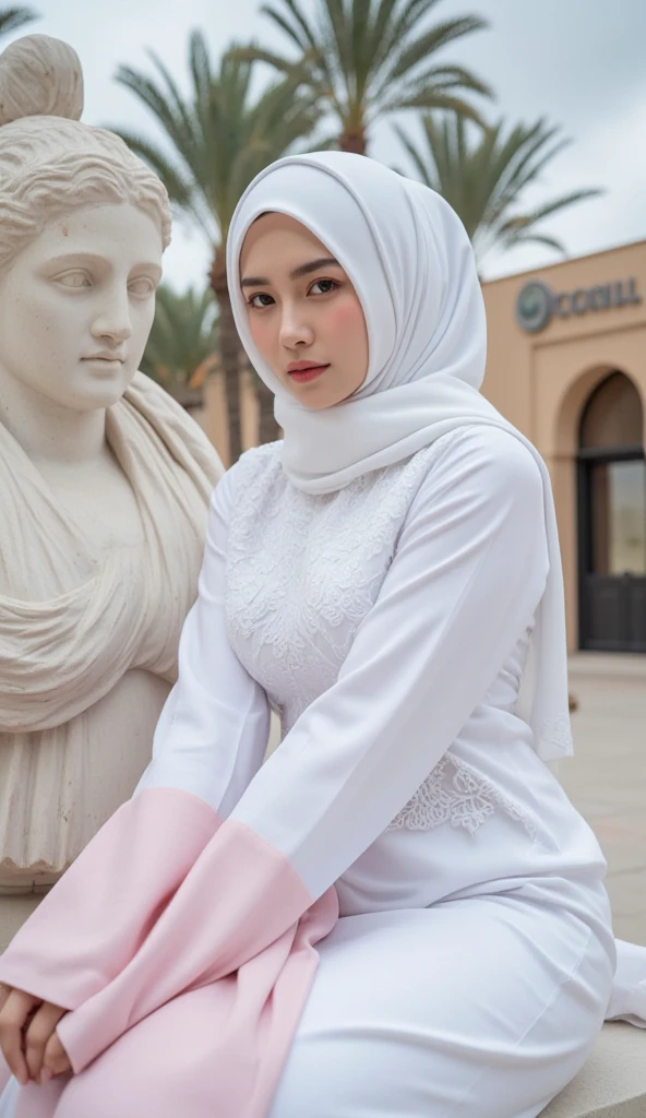 (RAW photo, best quality), POV, (realistic, photo-realistic:1.3), HIJAB OUTFITS DRESS, best quality of Hijab Girl, Full Hijab Dress, highly detailed, masterpiece, ultra-detailed, illustration, 1girl, upper_body, dynamic angle, world masterpiece hijabi, extremely detailed CG unity 8k wallpaper, ink, Amazing, cinematic lighting,