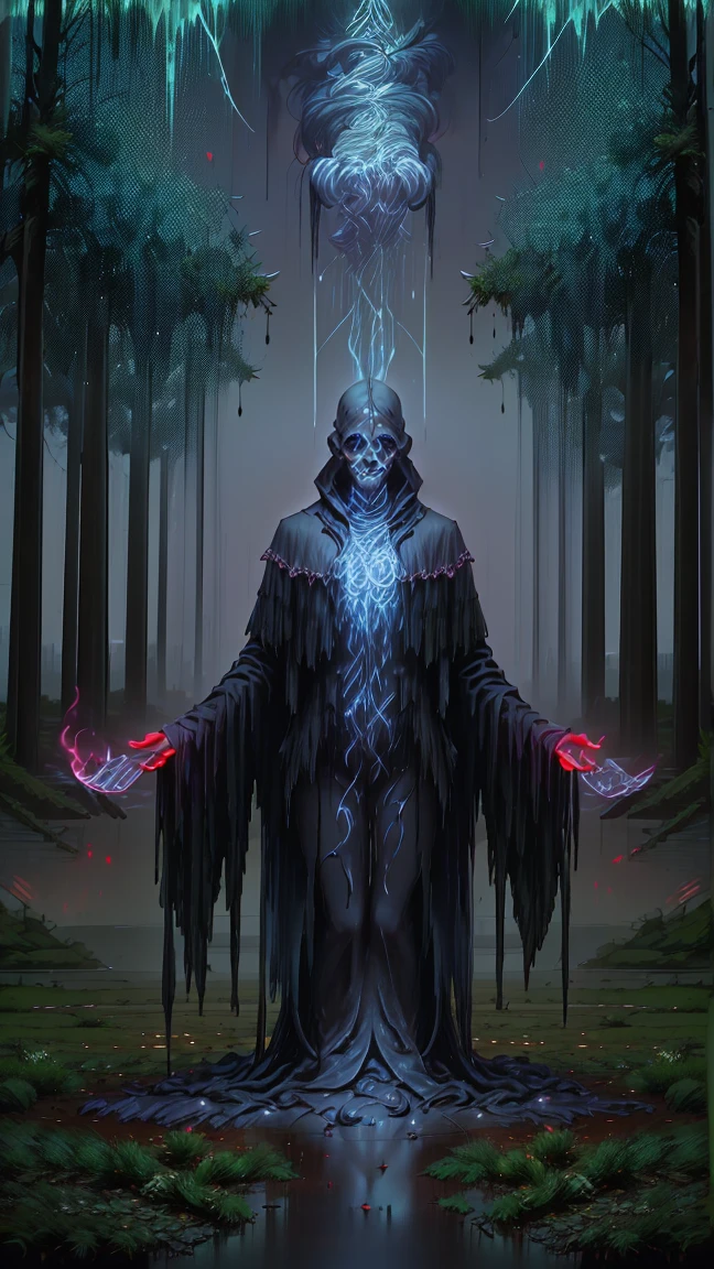 (0107)theme:The Cursed Statue in the Deep Forest/Cursed Statue in the Deep Forest / The Cursed Statue in the Deep of the Forest　, Magical Void Energy   ,   Floating Above Your Hand ,    Awaken the wind  , Energy Cracking, 