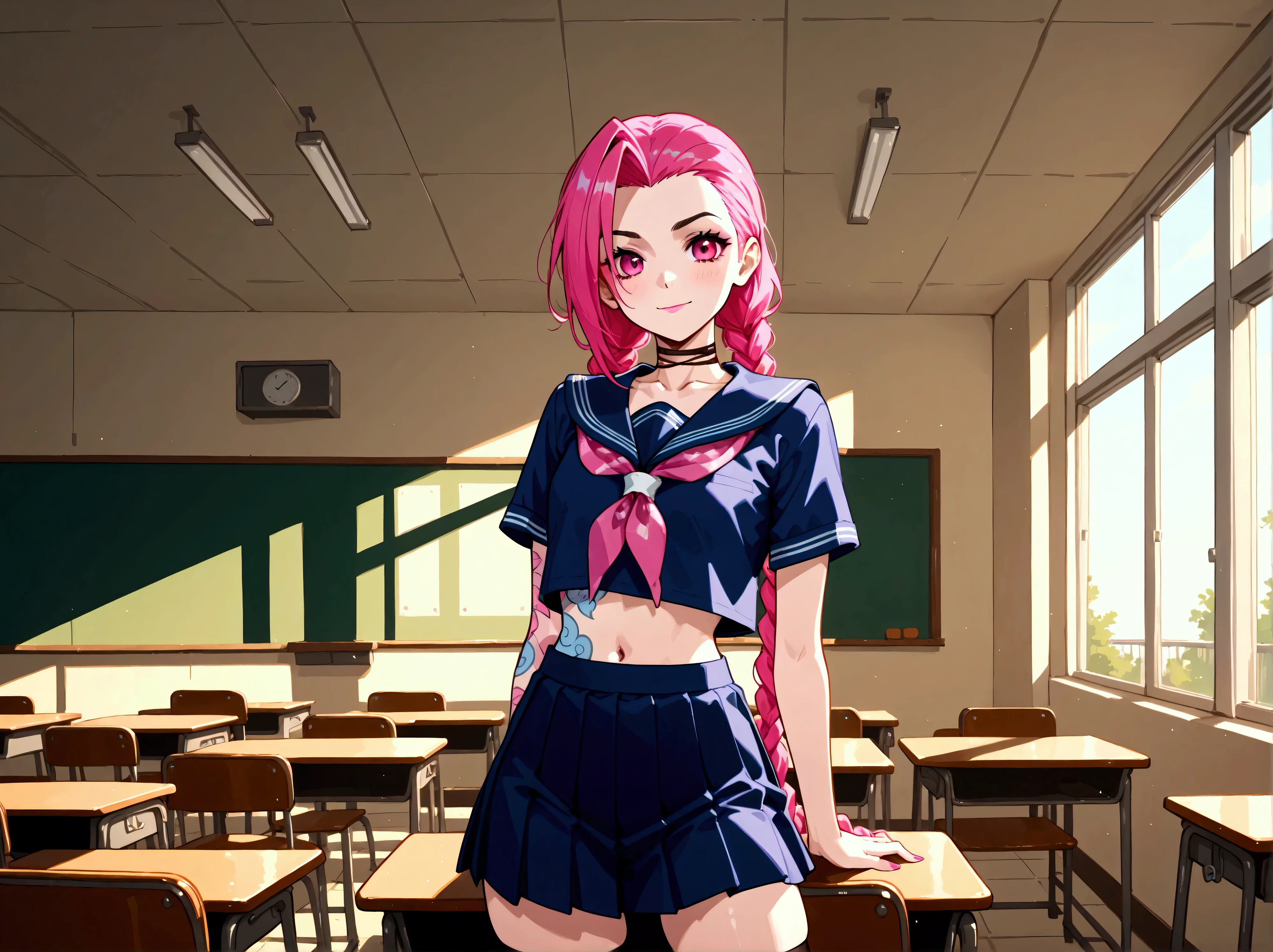 Jinx, school, pose sexy, a 4 pattes, sur le dos,