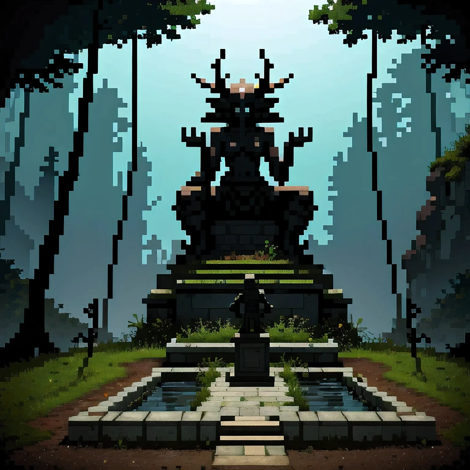 (evocative masterpiece),best quality,very complex hyper-maximalist overdetailed , detailed,finely detailed features,high quality, high-definition, extremely detailed, (highres), original, extremely detailed 8k wallpaper, (an extremely delicate and beautiful),wide angle, 4k,8k,uhd,nsfw,explicit,Middle Earth, Mirkwood <lora:Fantasy:1>,giant statue of mother of demons,made of stone,lilith from diablo IV,large sagging breasts,nipples,exposed breasts,devil,bust,part of land,grown into the ground,in background, horror \(theme\),pedestal,foreground,middle ground,background,intricate detailed environment,dark atmosphere, fog,eclipse,mountains covered in fog,shadows,atmospheric lighting, floating particles, corrupted by eldritch power,moss,moisture,fantastic scenery,landscape,(amputee,no arms,no legs:1.3), fantasy,(covered in grass) <lora:Style_of_the_Winds:0.5> <lora:lora_ics_a3:0.5> <lora:horror_slider_v7:3> <lora:DarkestDungeonV2:0.25> <lora:LilithDiablo:0.15>