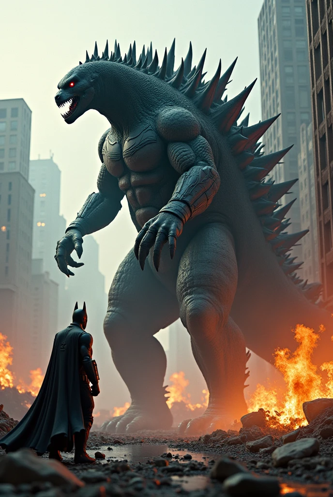 Draw the super fusion of Venom and King Ghidorah