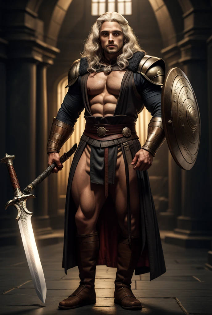 Full body beautiful gorgeous final fantasy style bunny runner with fur and human, Male, Clean and very detailed face and hands, complex clothing, analogous colors, Glowing shadow, beautiful gradation, Depth of field, Clean image, High quality, High detail, High definition, Luminous Studio graphics engine. .....Blade King is a muscular one、Imposing figures, Be 7 feet tall,Pure muscle weighing more than 300 pounds. He has harsh blue eyes,Flashing with confidence and ruggedness, square jaw. His fur is dark navy blue, Complements his black and silver armor and cloak. He has sharp claws and teeth, He used it as a weapon when necessary. The wings of the Blade King are made of metal, He can be used to fly and protect himself from attacks.