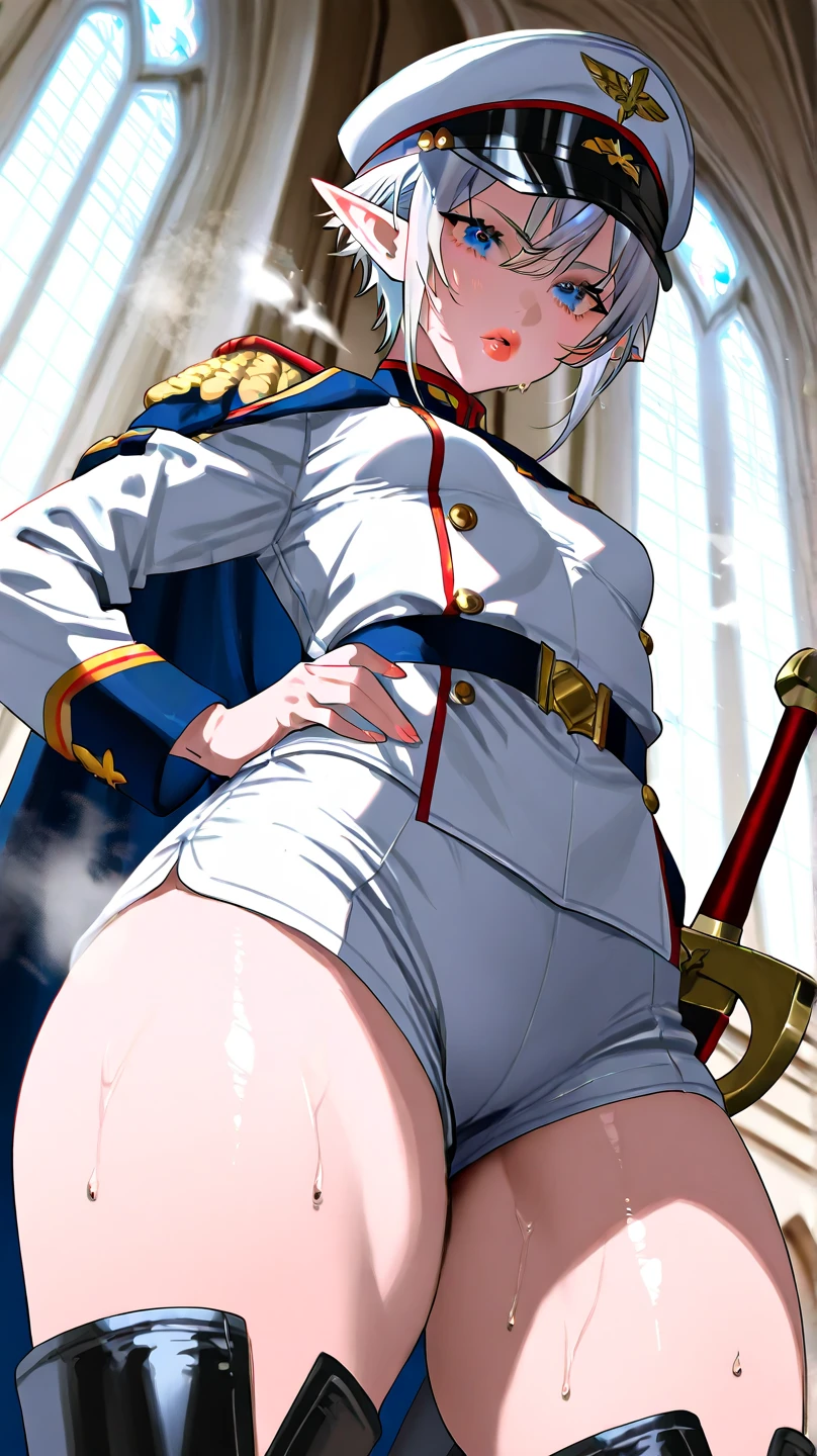 score_9, score_8_up, score_7_up, source_anime, hellsing, seras Victoria, blonde, 1girl, masturbation, female masturbation, ship, outdoors, on ship, pussy, fingering, self pleasure