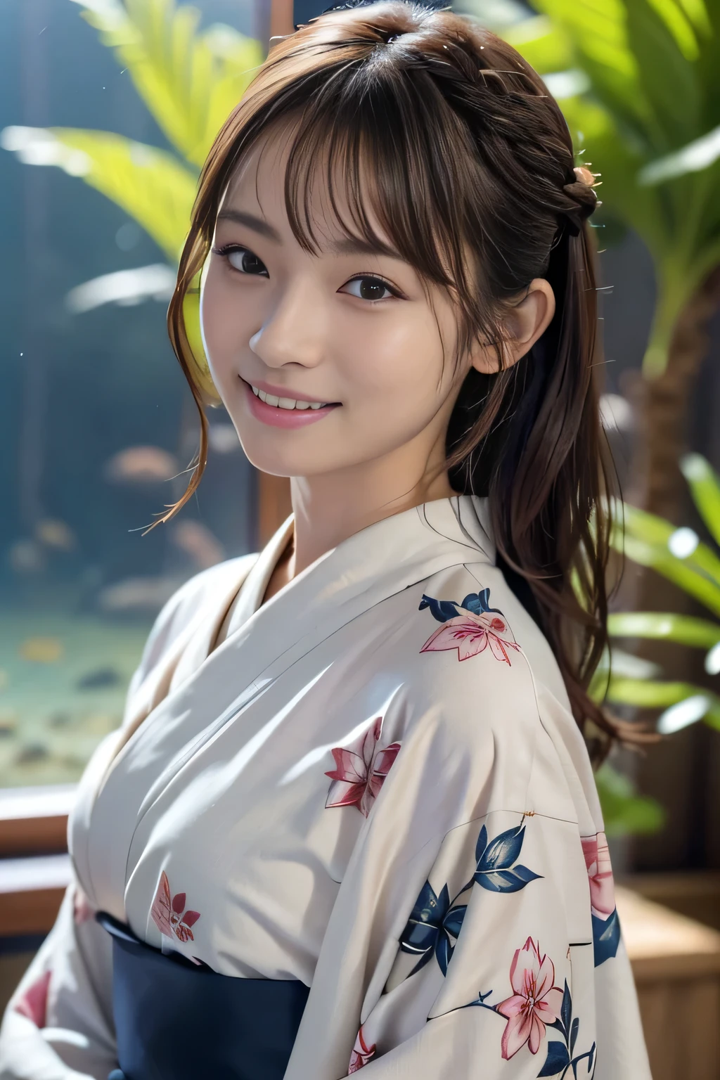 (masterpiece:1.3), (8K, Photorealistic, Raw photo, Best image quality: 1.4), Japanese schoolgirl、Take a full-body photo,Less exposure、Red long skirt,White kimono,Shrine maiden,Natural color lip,(Random Hairstyles:1.2)、Cleavage:1.2、Super detailed face、Attention to detail、double eyelid、Put your chest together、Sharp focus:1.2、Beautiful woman:1.4、Highest quality、masterpiece、超A high resolution、(Photorealistic:1.4)、Highly detailed and professionally lit smile、