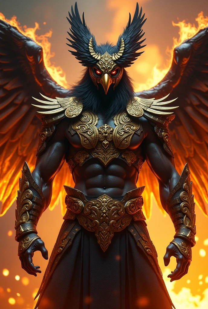 The Garuda bird is made of lodam holding a name
name"AHMAD TO'0" 3d, photo, 3d, poster, typography, cinematic, 8k illustration
background of blazing fire