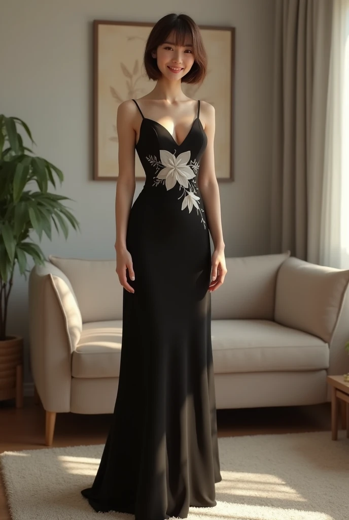 Masterpiece, best quality,teenage girl, Blonde bun, beautiful face, diamond earrings, Wearing a simple and elegant black dress, bare shoulders, Reveal the outfit, look at the viewer, Standing on the balcony of a luxury hotel,very detailed eyes, Fine texture, Detailed fabric, Beautifully detailed face, complicated details, Special details, 3d, 30k, movie theater light, Stunning light, shallow depth of light, Beautiful clothing details, Highly detailed, UDR, Sharp focus, Physics-based rendering