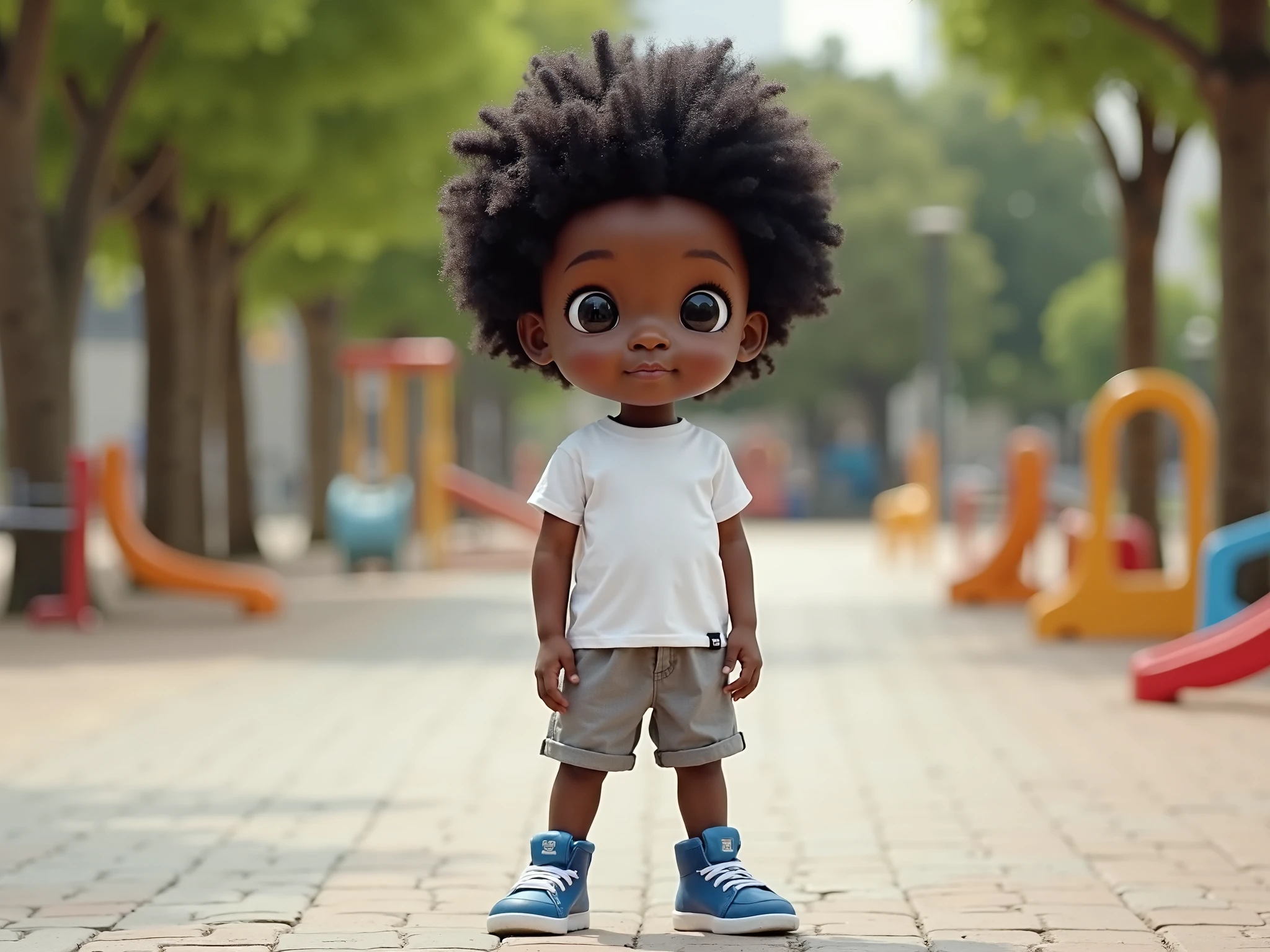 black baby boy side view walking, angry, wearing only a diaper and with a pacifier in mounth. Afro hair. spritesheet walking cycle. 2D, cartoon style, side scroller. --auto --s2