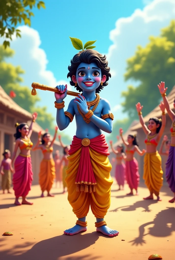 Celebrating Krishna jarmastomi
