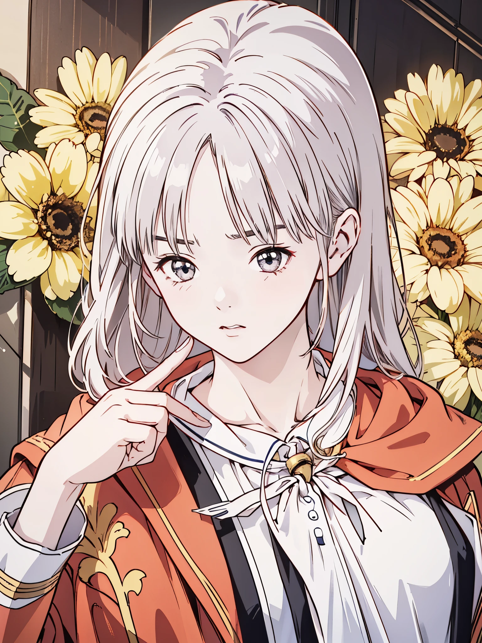 (8k、 best quality 、masterpiece:1.2)、( realistic、ultra-detailed、 super A high resolution、 1 girl、、 beautiful detailed faces、narrow、( Slim Waist ) :1.3)、Autumn Clothes、 、 skin texture、Floating Hair、 Professional Writing 、服、 An anime character with glasses 、 Human body、 brown hair、(Timid、 quiet 、Junior high school students、 embarrassing)、(( An anime character with glasses る))、 finger on pho 、Hokkaido、Sapporo、Relatives and friends、comics