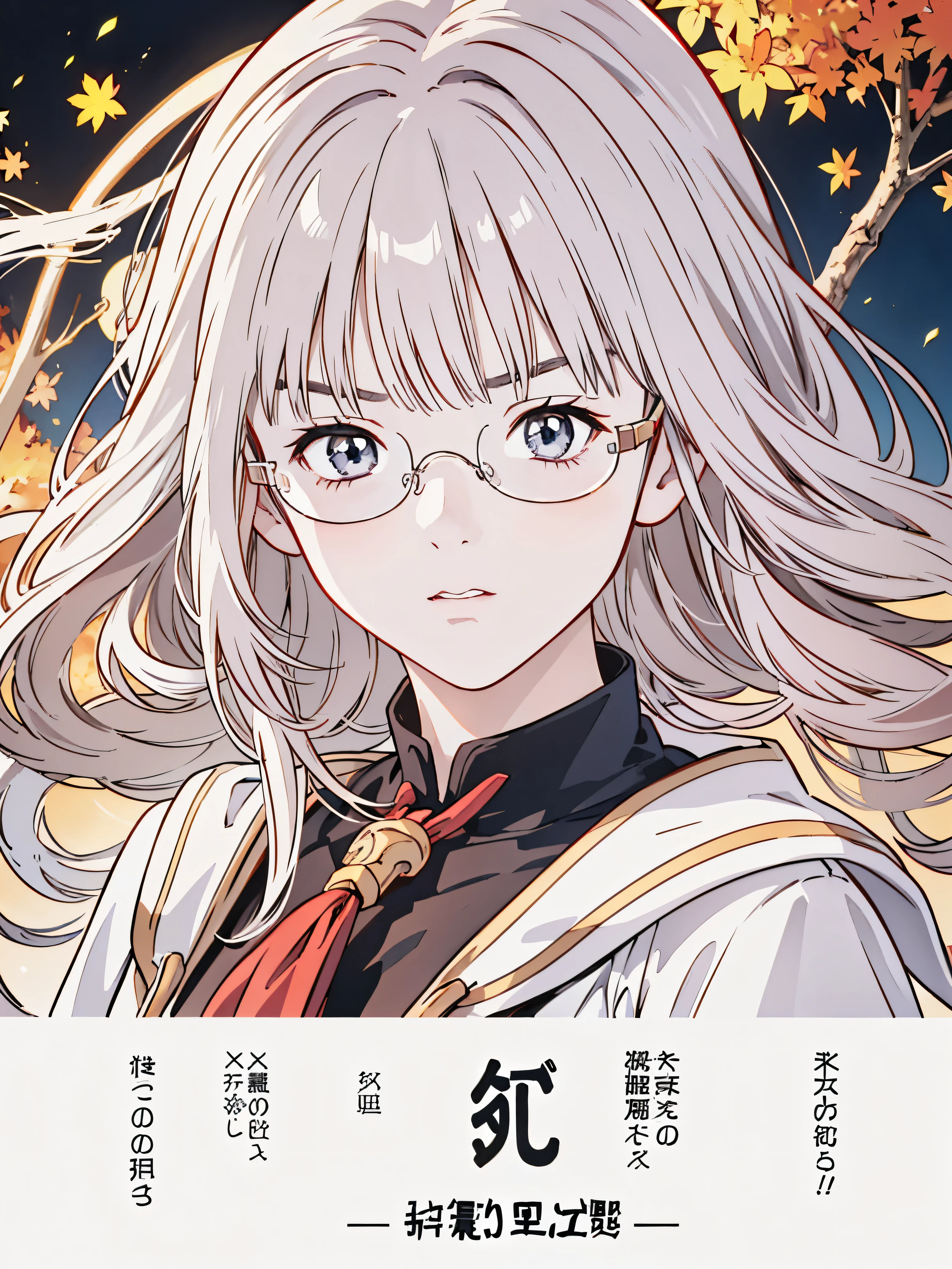 (8k、 best quality 、​masterpiece:1.2)、( realistic、ultra-detailed、 super A high resolution、 1 girl、、 beautiful detailed face、narrow、( Slim Waist ) :1.3)、Autumn Clothes、  、 skin texture 、Floating Hair、  Professional Writing 、服、 An anime character with glasses 、 Human body、 brown hair、(Timid、 quiet 、Junior high school students、 embarrassing)、(( An anime character with glasses る))、 finger on pho 、Hokkaido、Sapporo、Relatives and friends、