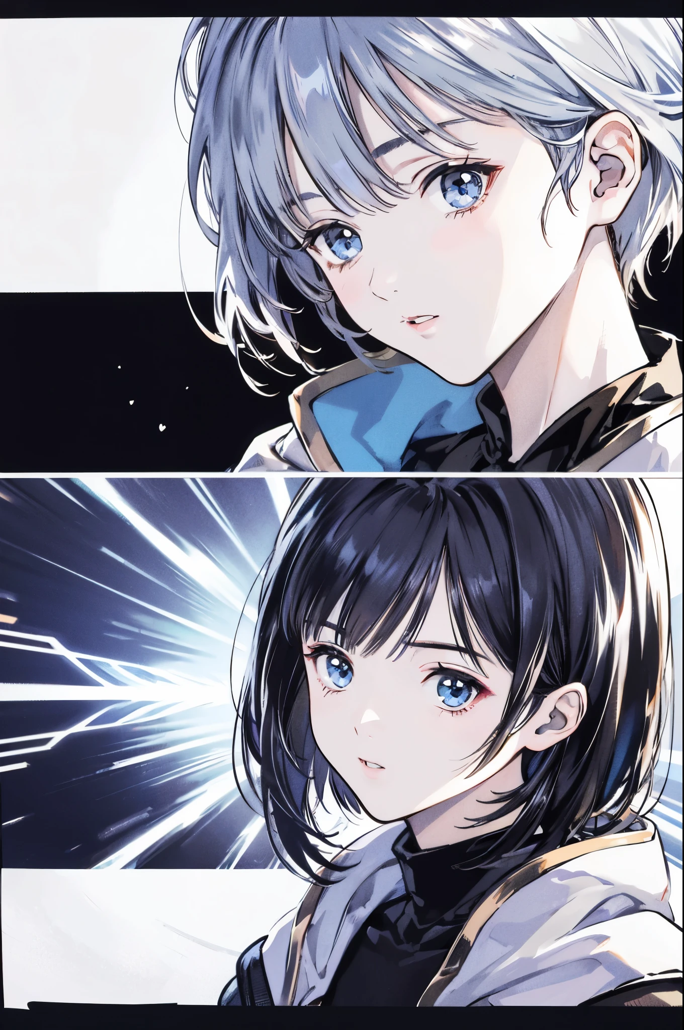 (8k、 best quality 、masterpiece:1.2)、( realistic、 super detailed 、 super A high resolution、 short hair、 boys、 boy、、、 beautifully detailed face 、narrow、( Slim Waist ) :1.3)、Autumn Clothes、 Beautiful Detailed Skin 、 skin texture、 floating hair in front of car、 professional lights 、Hokkaido、black rimmed square glasses、 Human body、 Silver Hair、cool ,