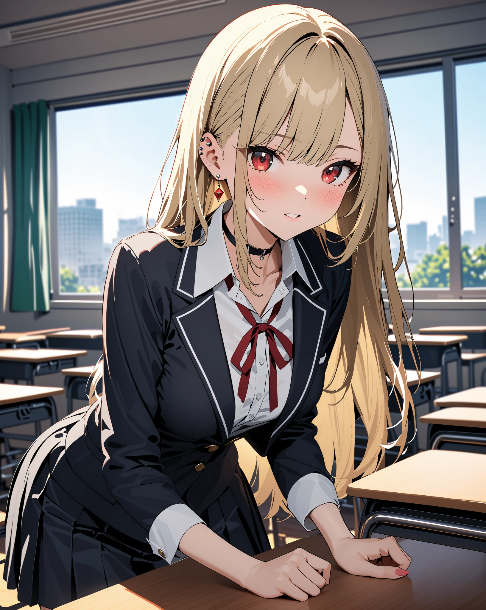 Ultra HD Photos、whole body、Accurate depiction of the human body、Schools that train sex slaves、uniform、classroom、whole bodyエスビアン、Small breasts、Lewd、Clothed masturbation、shame、Transparent love juice overflowing from between her legs、Sensuality、Feels good、Peeing、incontinence