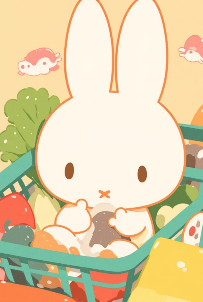 Mimi Rabbit Eat Foodie Rabbit