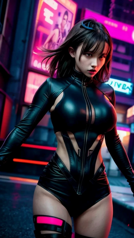 a female character in a dusty club, her attire emblazoned with digital patterns, surrounded by a dark, unbalanced environment, she exudes a scathing yet reliable presence, her appearance flawed yet strong, with a sparkle in her eyes and a faint, buttery glow, the scene is super-saturated with an uncanny, disfigured portrayal