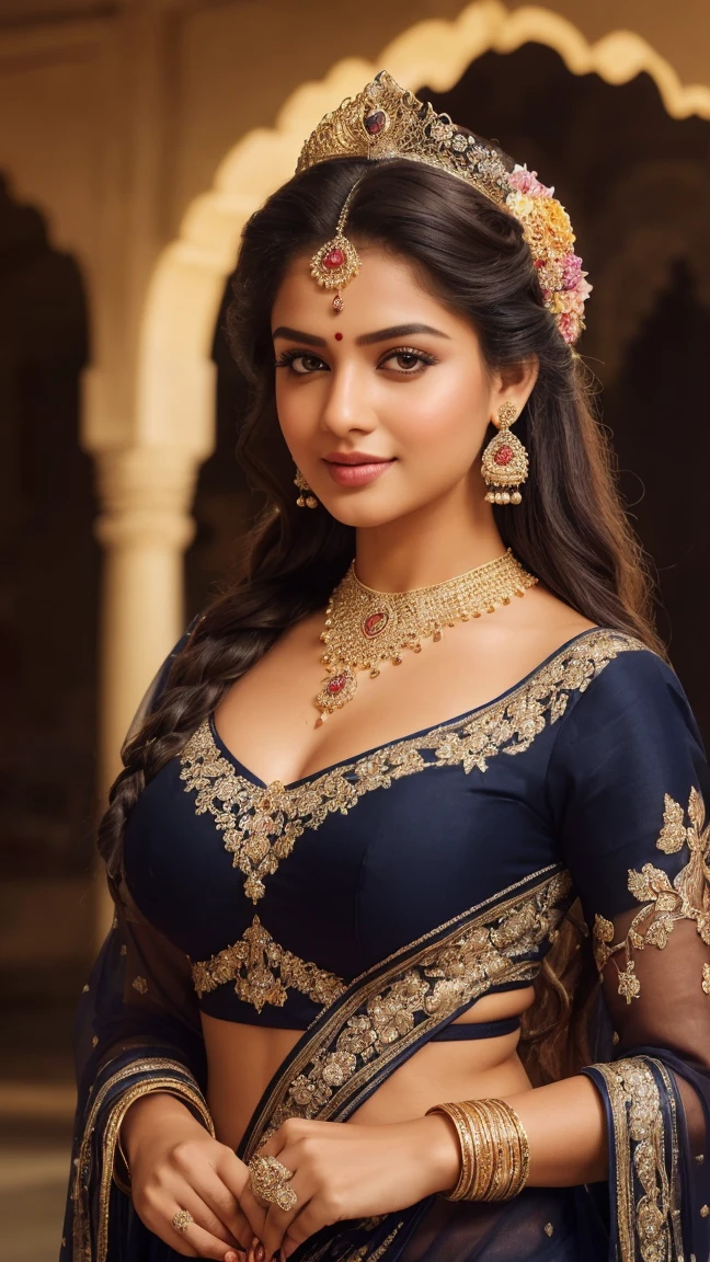 (masterpiece)((disheveled hair:1.2),( beautiful detailed eyes:1.1), Indian girl (wearing casual t_shirt ,street background, Bokeh, medium round  , side pose looking at viewer,long hair , hair bun,wet clothes, rainy season,heavy rain shower , enjoying rain, happy, big cheeks ,Outdoor image of 21yo  in school school photo in school masterpiece, (photorealistic:1.7), best quality, beautiful lighting, Eleanor Latino Woman 20yo Old  Plus Size Model random colour beautiful eyes extremely high Bun long extreme curly hair Lifts wearing Indian flowers ethnic elegance princess saree salwar kameez. Flowers on hair (Persian princess)),off shoulder ,bra, Indian attire ,ultra realistic skin Best quality, masterpiece, Beautiful, young indian woman, teacher, college, looking straight at viewer, wearing elegant dark  full sleeve top and long skirt, college classroom, sitting on chair, professionalism, teen age, detailed face, detailed body, symmetric face, cute face, dynamic pose, perfect , holding books with hands, photorealistic, curvy body, braid hair, 8k, ultra realistic, blackboard background, ambient occlusion(((Stunningly Beautiful persian Princesss ))), elegant blue black updo hair, sweet smile, Beautiful bride posing under a fairy tale arch of exotic magical flowers, looking back,elaborate scene style, crystal glass lattice, glitter, transparent embroidered lace, realistic style, 8k,exposure blend, medium shot, bokeh, (hdr:1.4), (cinematic), ( dark tones:1.3), (hyperdetailed:1.2),Realism,1 girl,girl wearing indian saree(dressed in transparent saree)(wearing glitter graphics jewelry)big  , medium Breast,nipple,bright light ,long_hair, Bokeh , , indian ,tree branch, colourfull ,undersized bra,princess dress,lehenga choli((transparent dress))