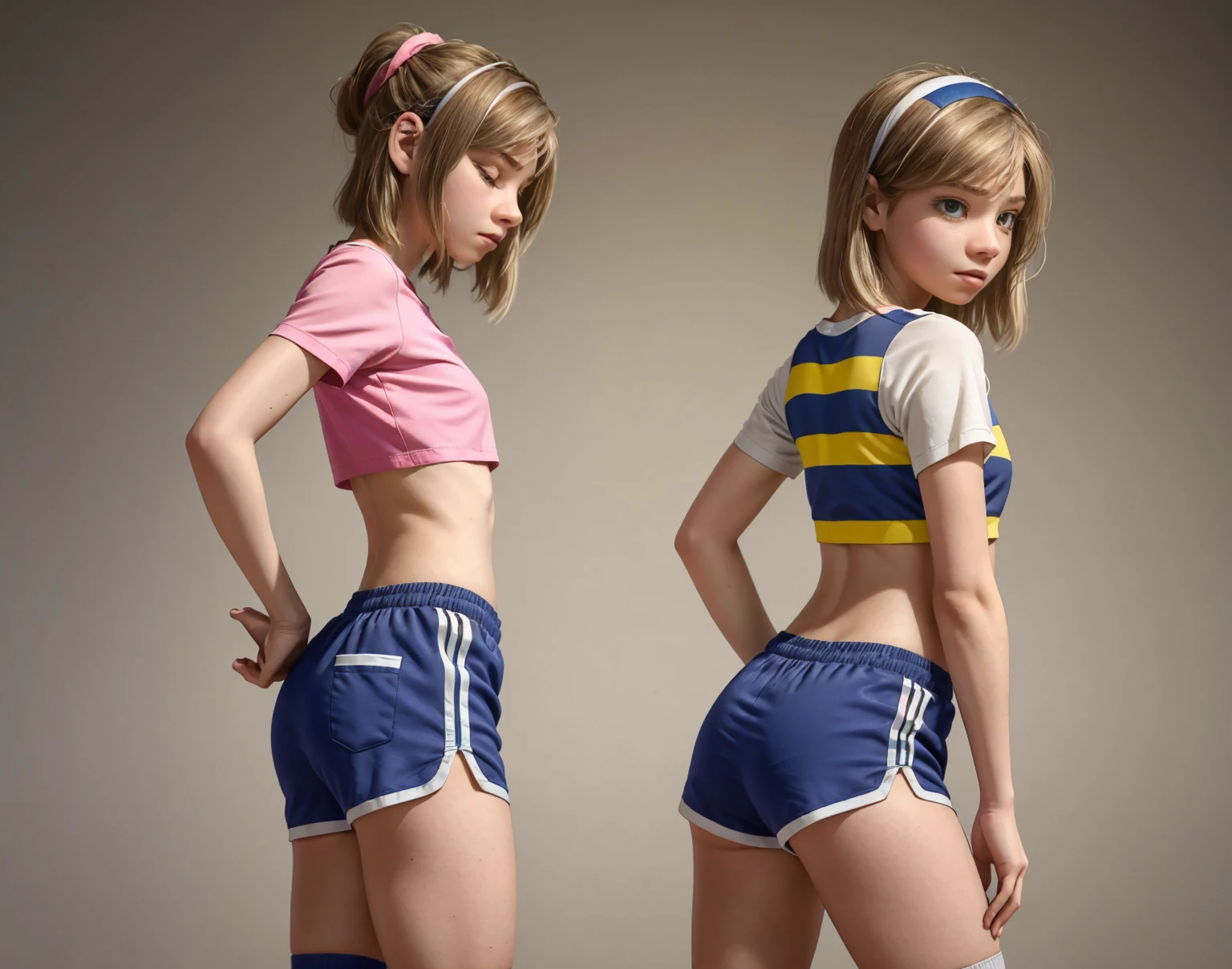 6 year old people,Anus glued ,swollen anus, swollen anus,Showing the anus, different angles,full body, Avar ethnic group, blonde hair, green eyes, Short Jeans, wearing a Mini Jeans Panties Short Ripped,, Cinematic, Photoshoot, Shot on 25mm lens, Depth of Field, Tilt Blur, Shutter Spee details, super detailed, ambient –uplight –v 4 –q 2