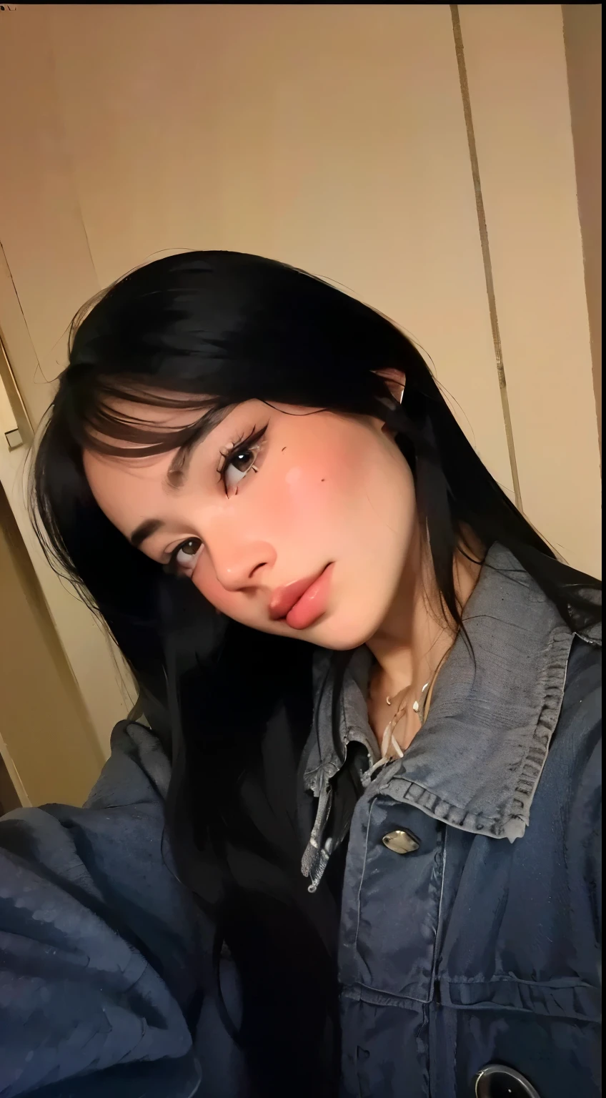 Beautiful girl with big lips and perfect tits