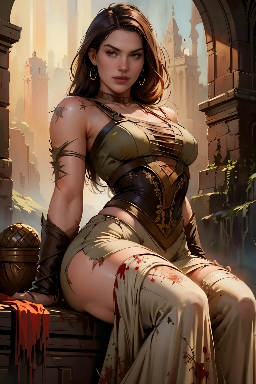 NSFW,Pornographic Images,1girl in,Ultra detailed skin,Curve,Petite,Beautiful breasts,Large breasts,pale skin,pointed breast,Erect nipples,(Fantasy Art,Highest image quality,Hyperrealist portrait,(8K),Ultra-realistic,Best Quality, High quality, High Definition, high quality texture,high detailing,Beautiful detailed,fine detailed,extremely details CG,Detailed texture,realistic representation of face,masutepiece,presence,Dynamic,Bold),Bob Hair,(Thin hair),(Soft hair),Swept long bangs,Extra bright coppery amber hair,Hair over one eye,((Clothed:1.5),Leather boots,Leather Gauntlet,(santa dress armor:1.5),(Long Silk Salon:1.5))),mecha musume,lucifer's wings,mechs_girl_Figure